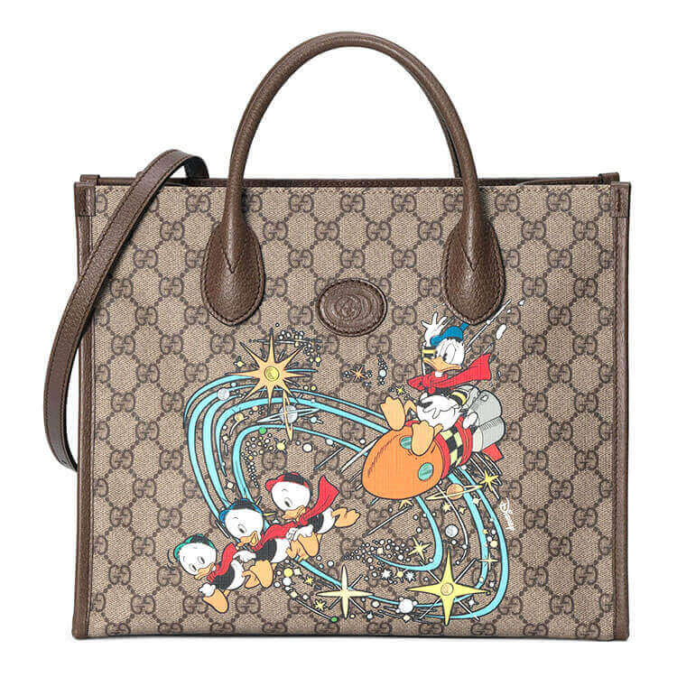 Replica Disney x Gucci Donald Duck Tote Bag 648134 2N0AT 8679 (1)