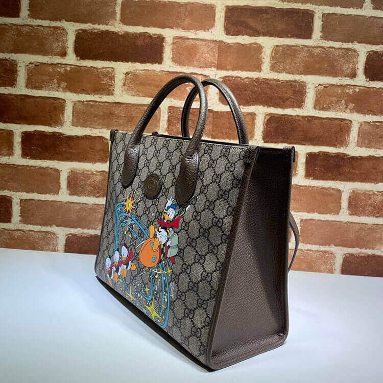 Replica Disney x Gucci Donald Duck Tote Bag 648134 2N0AT 8679 (3)