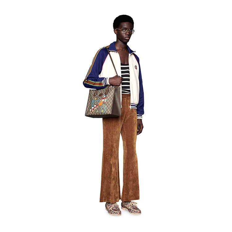 Replica Disney x Gucci Donald Duck Tote Bag 648134 2N0AT 8679 (8)