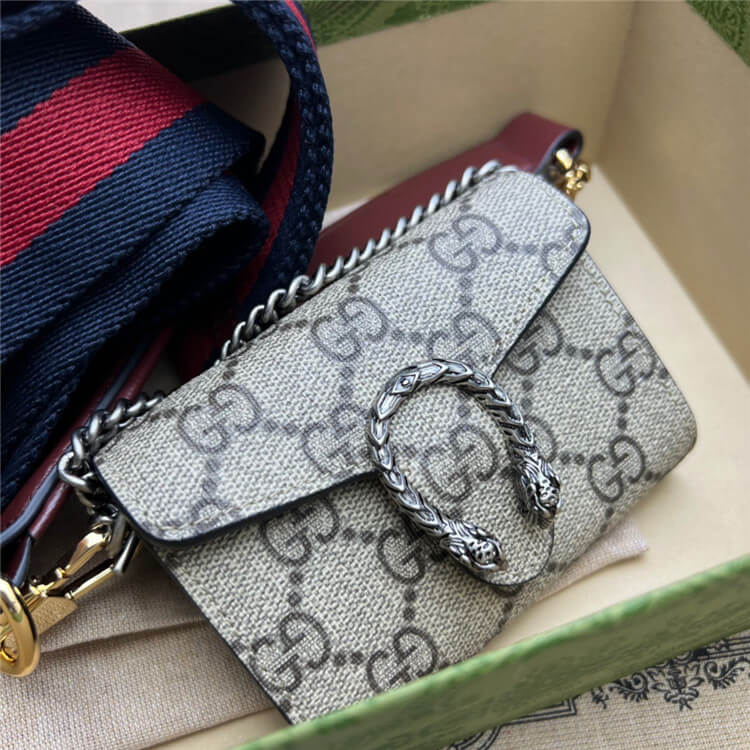 Replica Gucci Dionysus GG Wallet With Web Strap 696804 UI1MX 8852 (4)