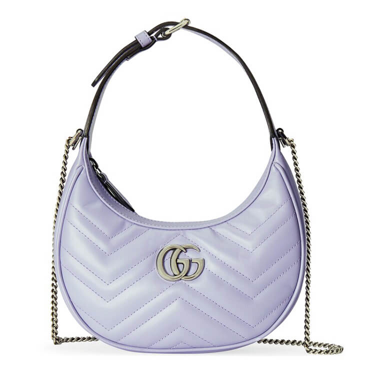 Replica Gucci GG Marmont Half-moon Shaped Mini Bag 699514 DTD1P 5306 (1)