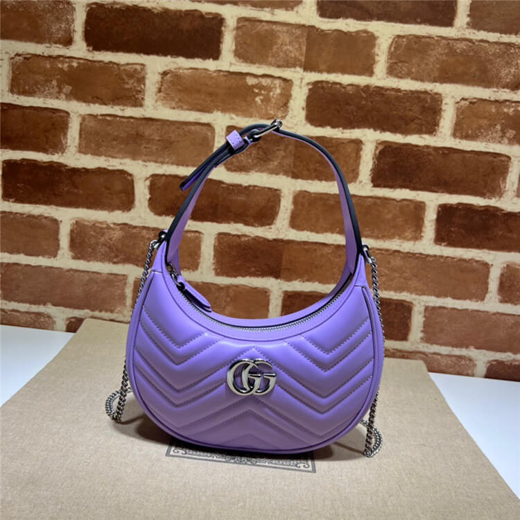 Replica Gucci GG Marmont Half-moon Shaped Mini Bag 699514 DTD1P 5306 (2)