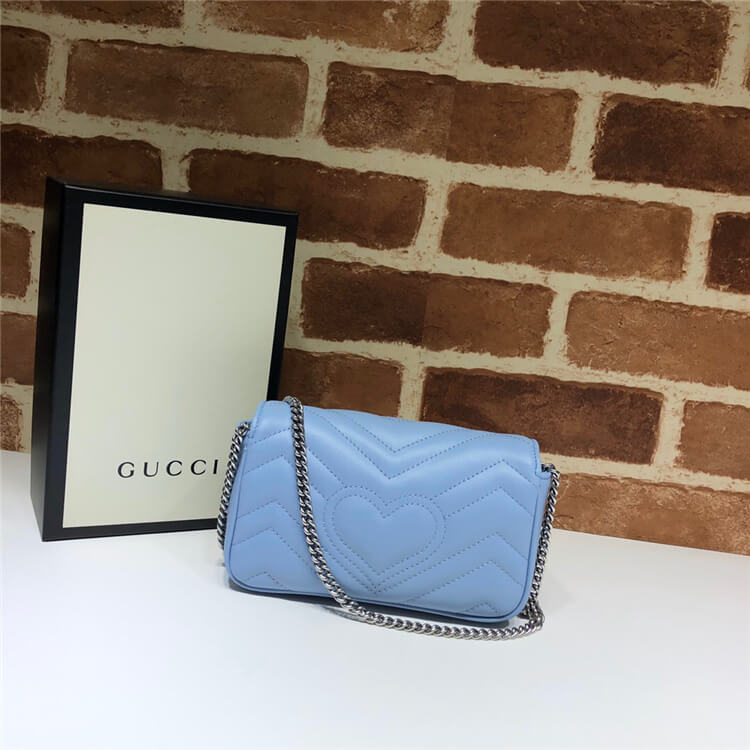Replica Gucci GG Marmont Matelasse Leather Super Mini Bag 476433 DTDCT 5729 (4)