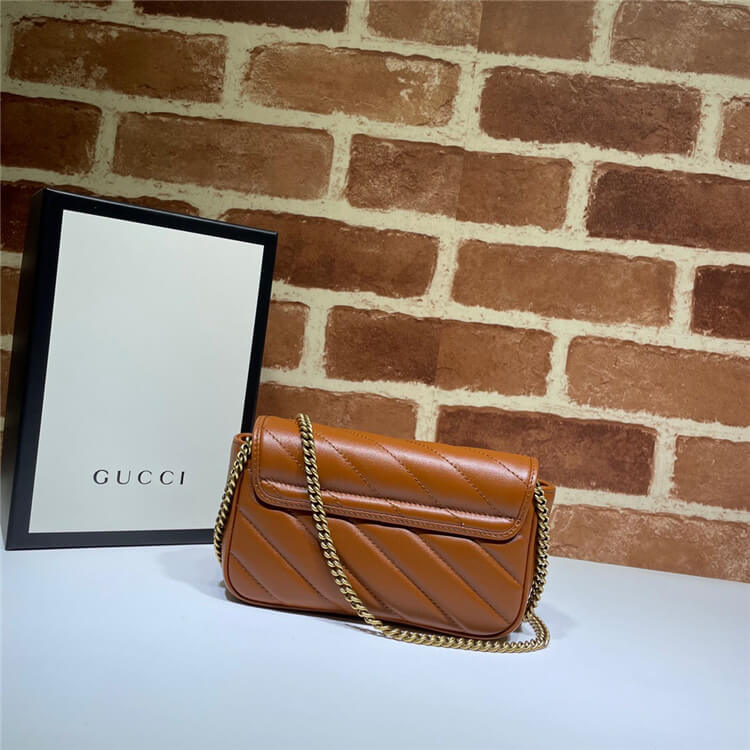 Replica Gucci GG Marmont Matelasse Super Mini Bag 476433 0OLFT 2535 (4)