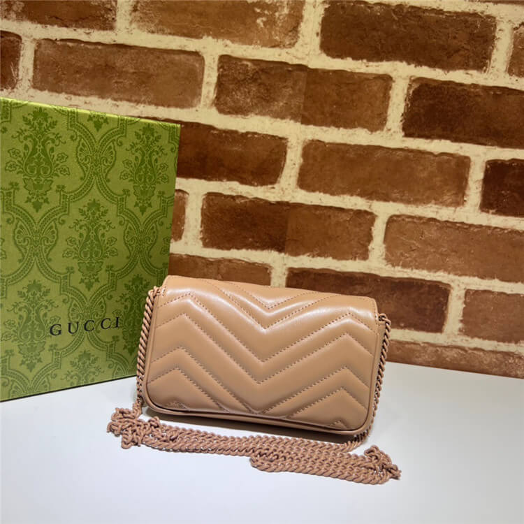 Replica Gucci GG Marmont Matelasse Super Mini Bag 476433 AABZK 2754 (3)