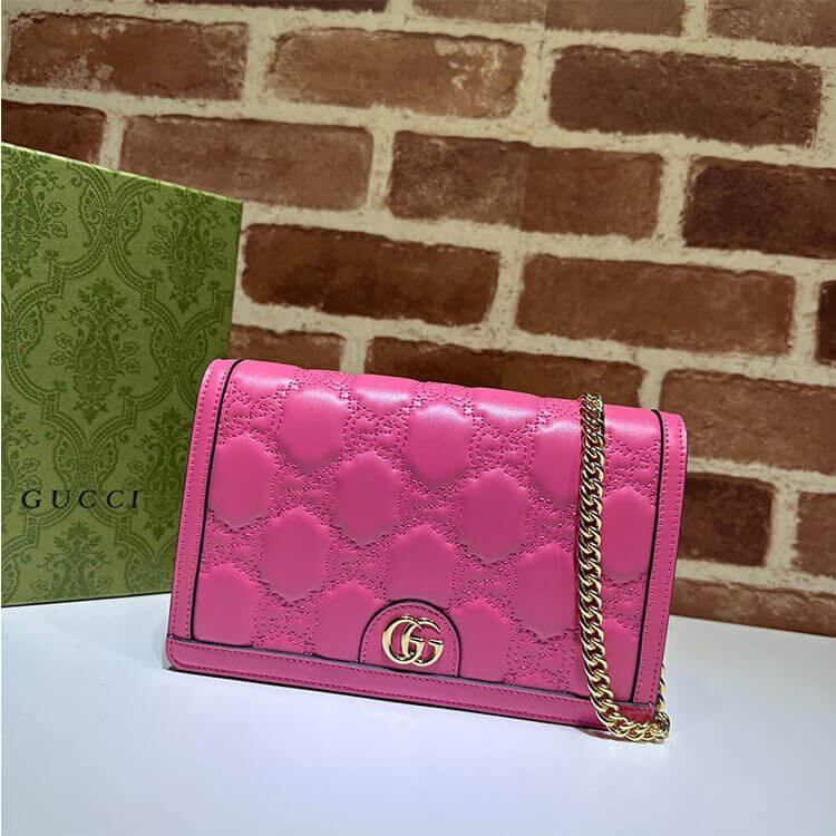 Replica Gucci GG Matelasse Chain Wallet 723787 UM8IG 6627 (2)
