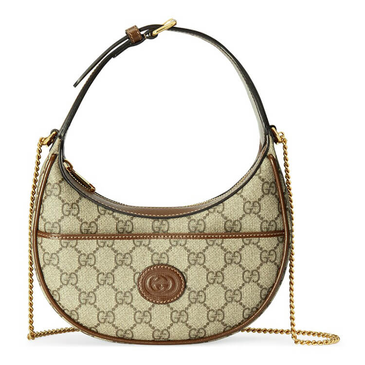 Replica Gucci Half-moon-shaped Mini Bag With Interlocking G 726843 92TCG 8563 (1)