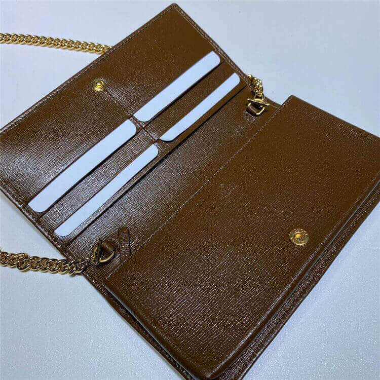 Replica Gucci Horsebit 1955 Wallet With Chain 621892 92TCG 8563 (5)