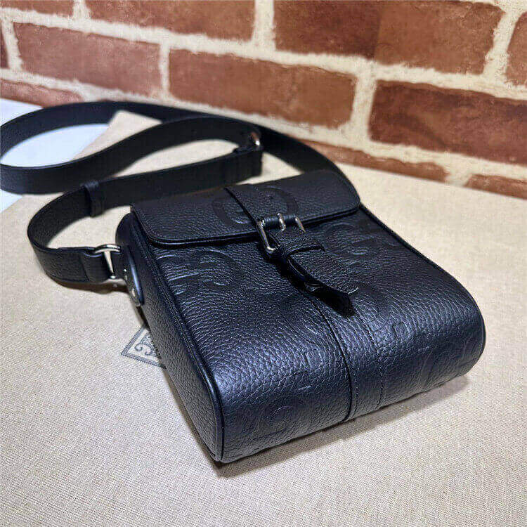 Replica Gucci Jumbo GG Small Messenger Bag 760235 AABY0 1000 (5)