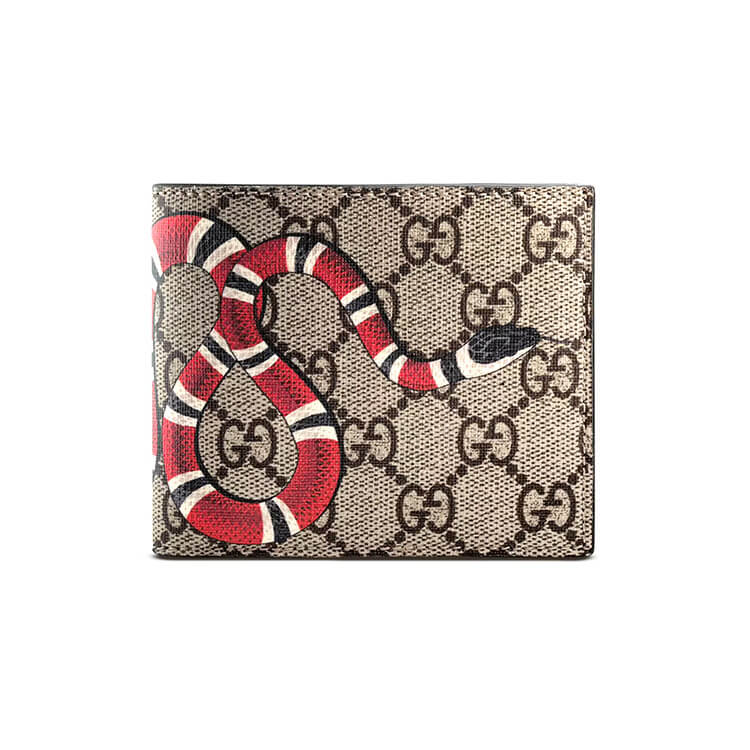 Replica Gucci Kingsnake Print GG Supreme Wallet 451268 K551N 8666 (1)