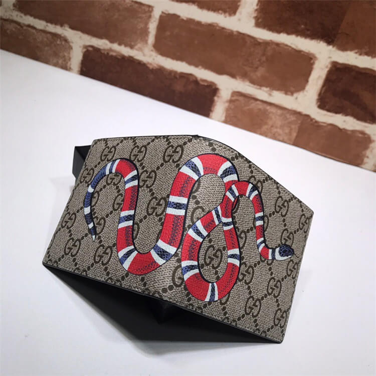 Replica Gucci Kingsnake Print GG Supreme Wallet 451268 K551N 8666 (4)