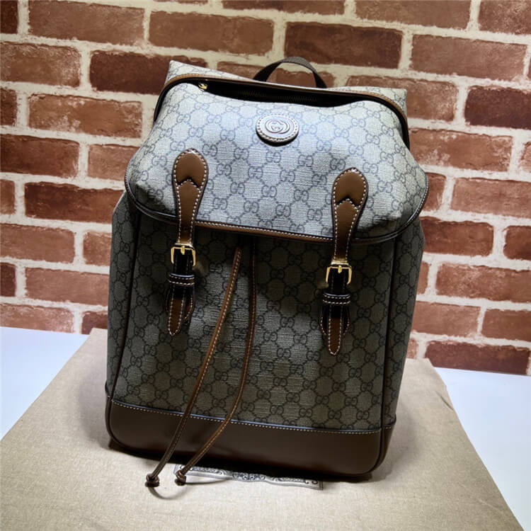 Replica Gucci Medium Backpack With Interlocking G 696013 97S9G 8405 (2)