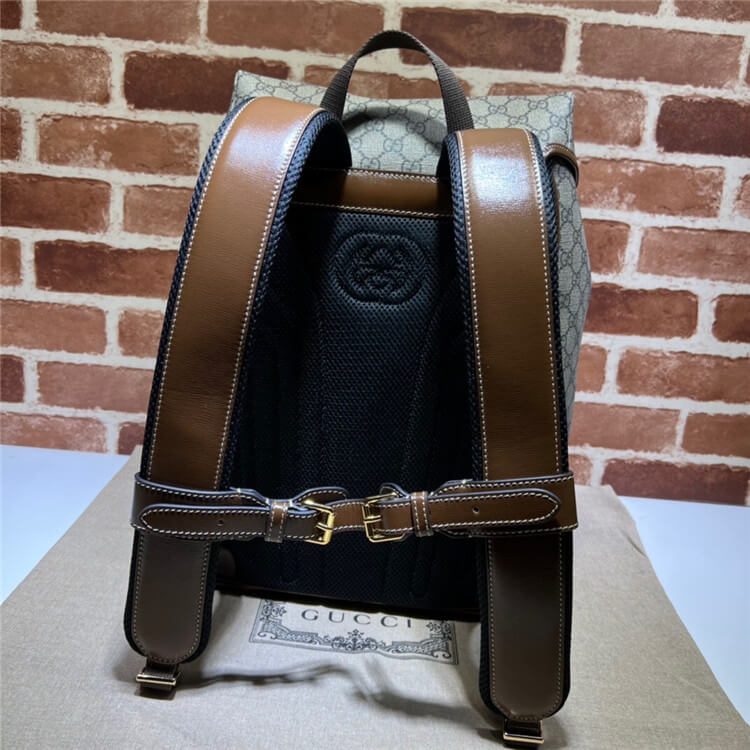 Replica Gucci Medium Backpack With Interlocking G 696013 97S9G 8405 (4)