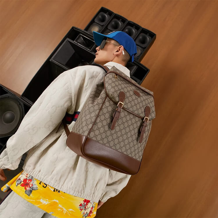 Replica Gucci Medium Backpack With Interlocking G 696013 97S9G 8405 (6)