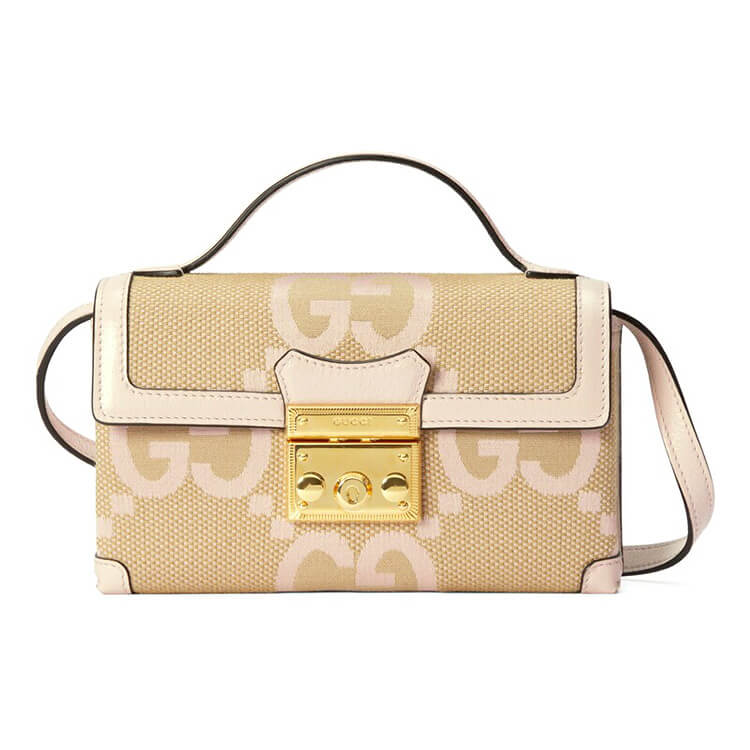 Replica Gucci Padlock Jumbo GG Mini Bag 652683 FABGN 9880 (1)