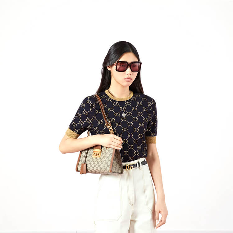 Replica Gucci Padlock Small GG Shoulder Bag 498156 KHNKG 8534 (7)