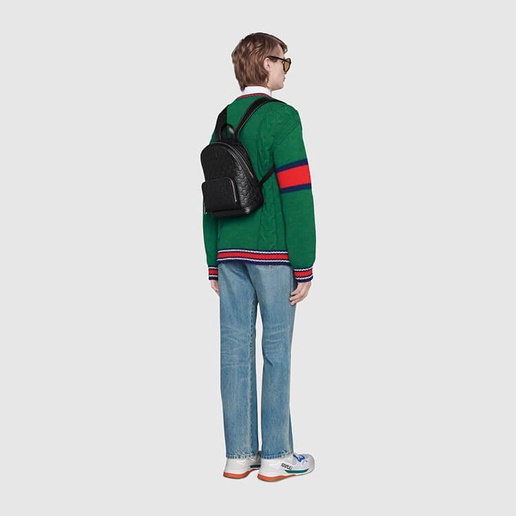Replica Gucci Signature Leather Backpack 450967 CWCQN 1000 (7)