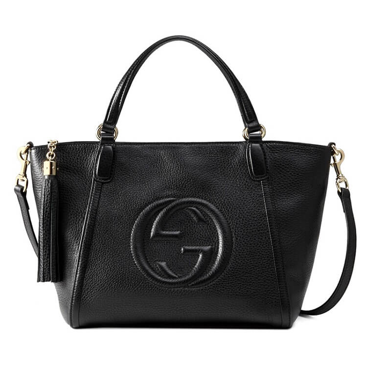 Replica Gucci Soho Leather Top Handle Bag 369176 A7M0G 1000 (1)