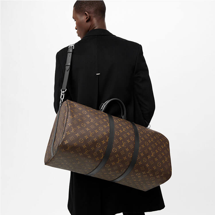 Replica LV Keepall Bandouliere 55 M56714 (7)