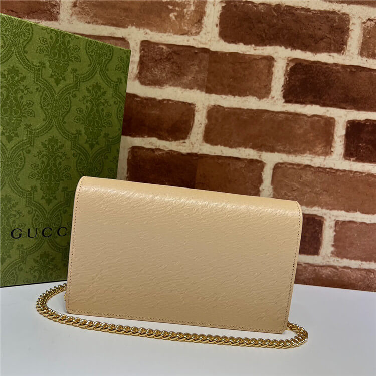 Replica Gucci Chain Wallet With Gucci Script 772643 0OP0N 5701 (3)