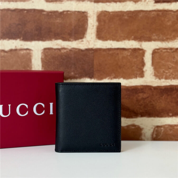 Replica Gucci GG Emblem Bi-Fold Embossed Wallet 818949 AAEQ8 1000 (2)