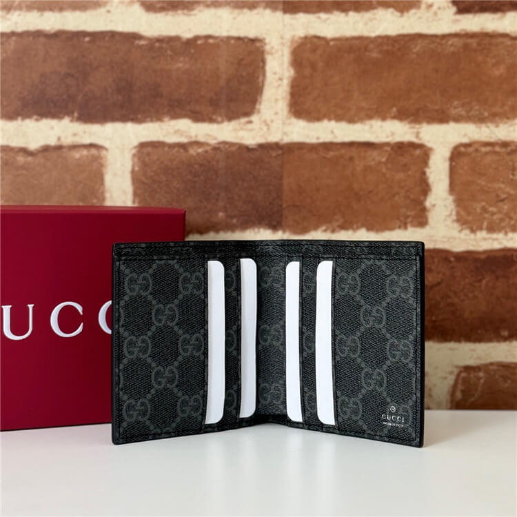 Replica Gucci GG Emblem Bi-Fold Embossed Wallet 818949 AAEQ8 1000 (4)