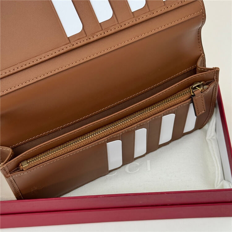 Replica Gucci GG Emblem Long Wallet 821213 FAED0 9786 (5)