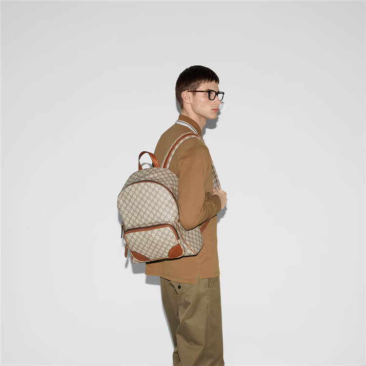 Replica Gucci GG Emblem Medium Backpack 821159 FAED3 9786 (7)