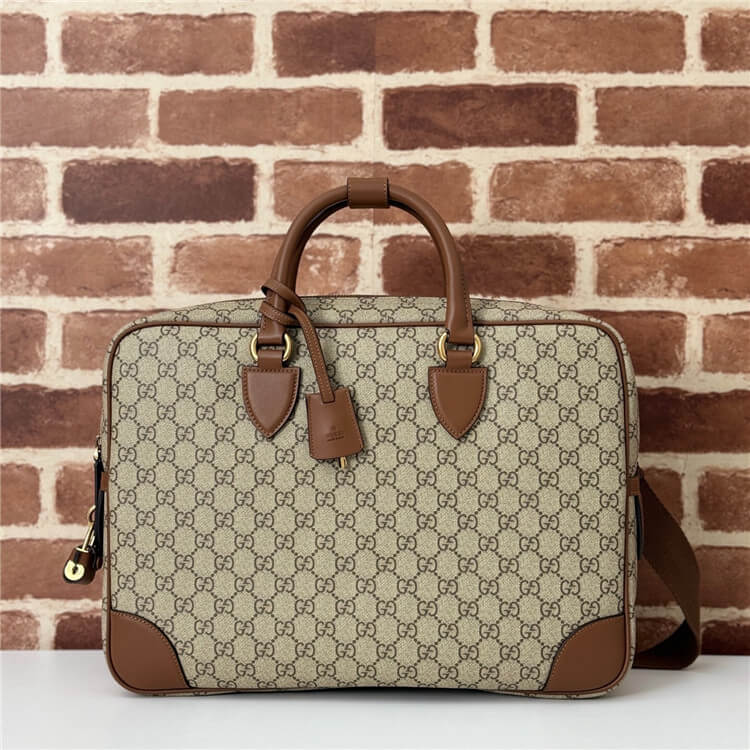 Replica Gucci GG Emblem Medium Briefcase 821149 FAED3 9786 (2)