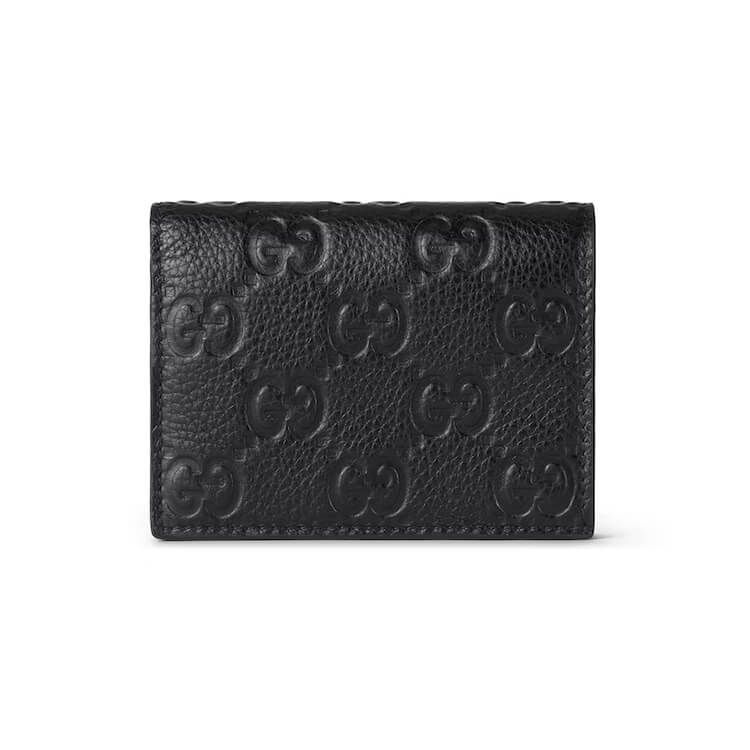Replica Gucci GG Emblem Mini Wallet 815901 AAEEM 1000 (1)