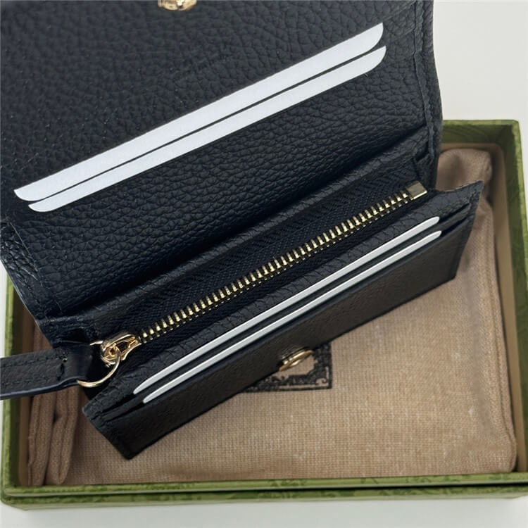 Replica Gucci GG Emblem Mini Wallet 815901 AAEEM 1000 (5)