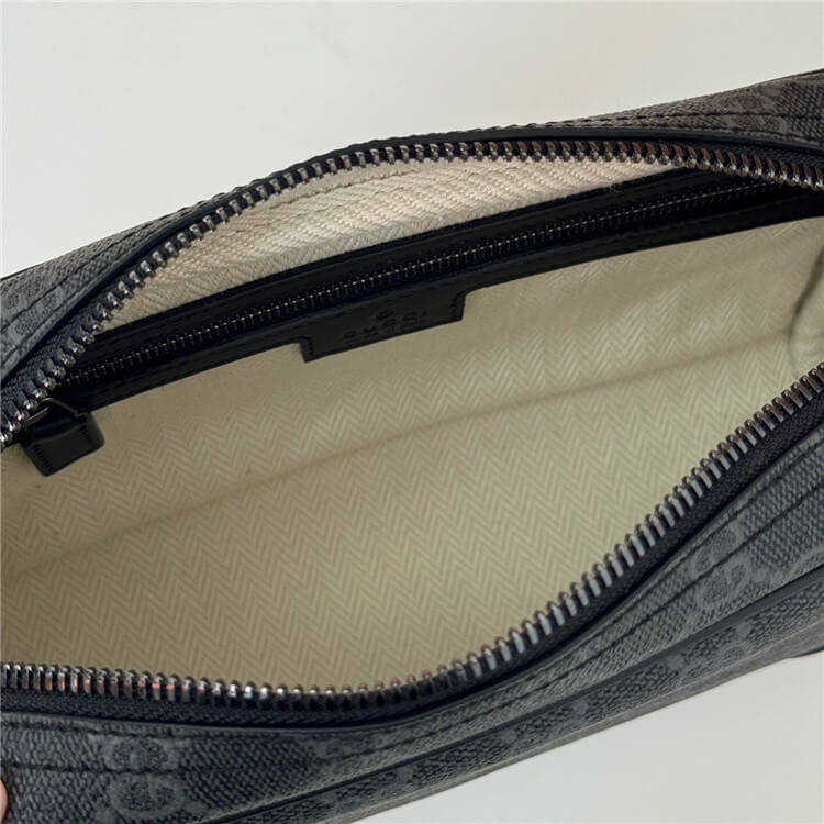 Replica Gucci GG Emblem Small Crossbody Bag 821155 FAED4 1000 (6)