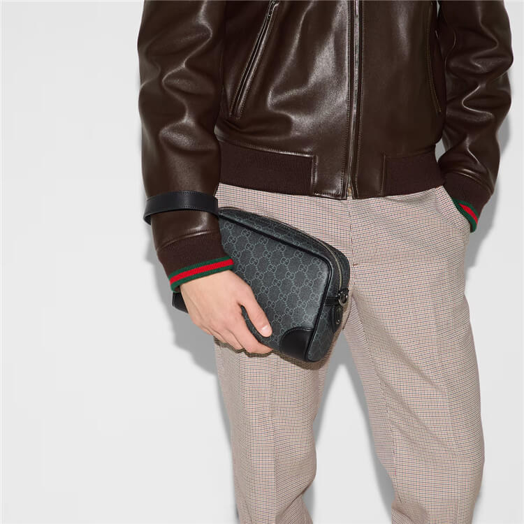 Replica Gucci GG Emblem Small Crossbody Bag 821155 FAED4 1000 (8)