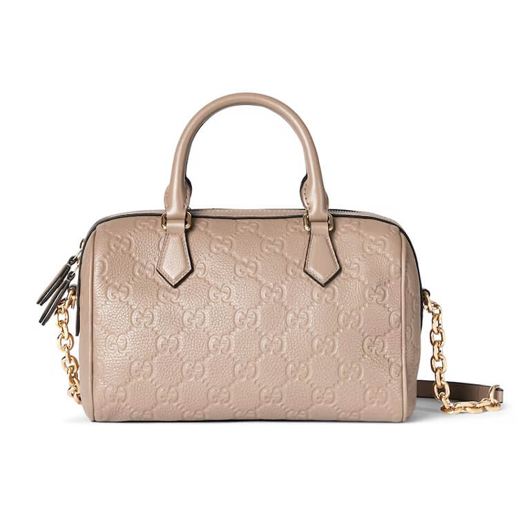Replica Gucci GG Emblem Small Top Handle Bag 815255 AAEEM 1523 (1)