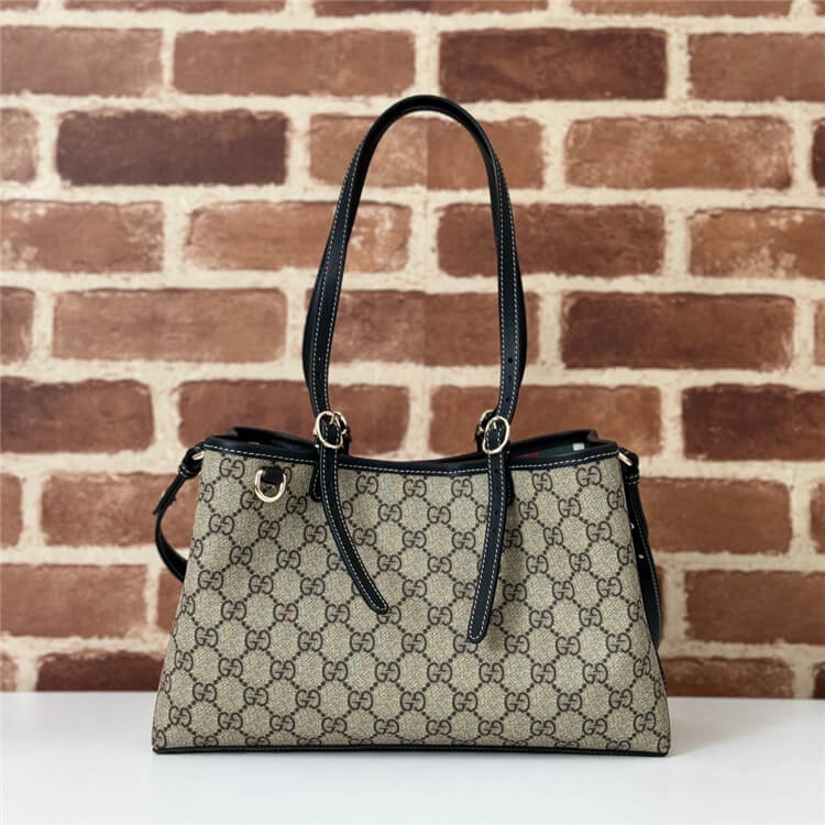 Replica Gucci GG Emblem Small Tote Bag 815214 FAD6L 9741 (2)