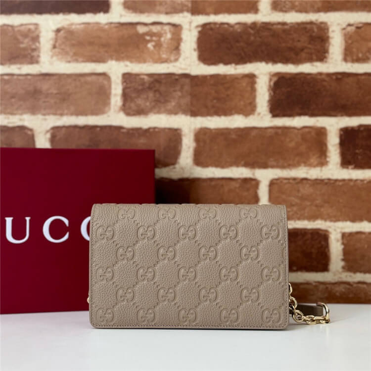 Replica Gucci GG Emblem Super Mini Shoulder Bag 818705 AAEEM 1523 (2)