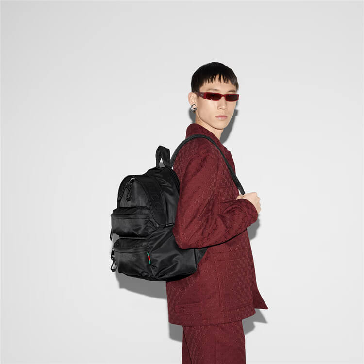 Replica Gucci Medium Backpack With Gucci Logo 800265 FADR6 1058 (7)