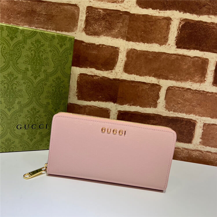 Replica Gucci Zip Around Wallet With Gucci Script 772642 0OP0N 5909 (2)
