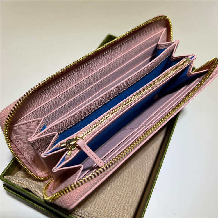 Replica Gucci Zip Around Wallet With Gucci Script 772642 0OP0N 5909 (4)