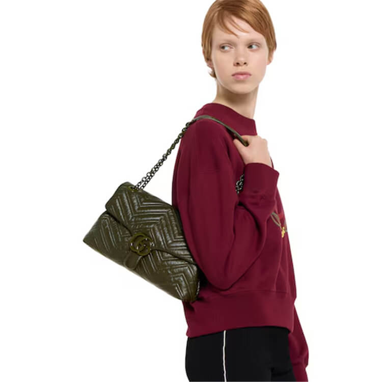 Replica Gucci GG Marmont Medium Shoulder Bag 850676 AAFS1 3037 (8)