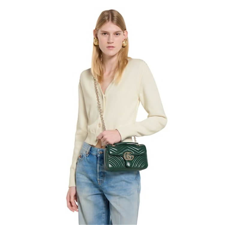 Replica Gucci GG Marmont Small Shoulder Bag 837280 AAE38 3020 (8)