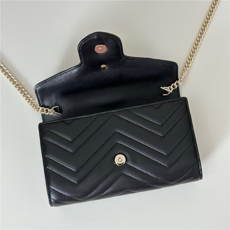 Replica Gucci GG Marmont Wallet On Chain 837745 AAET8 1000 (4)