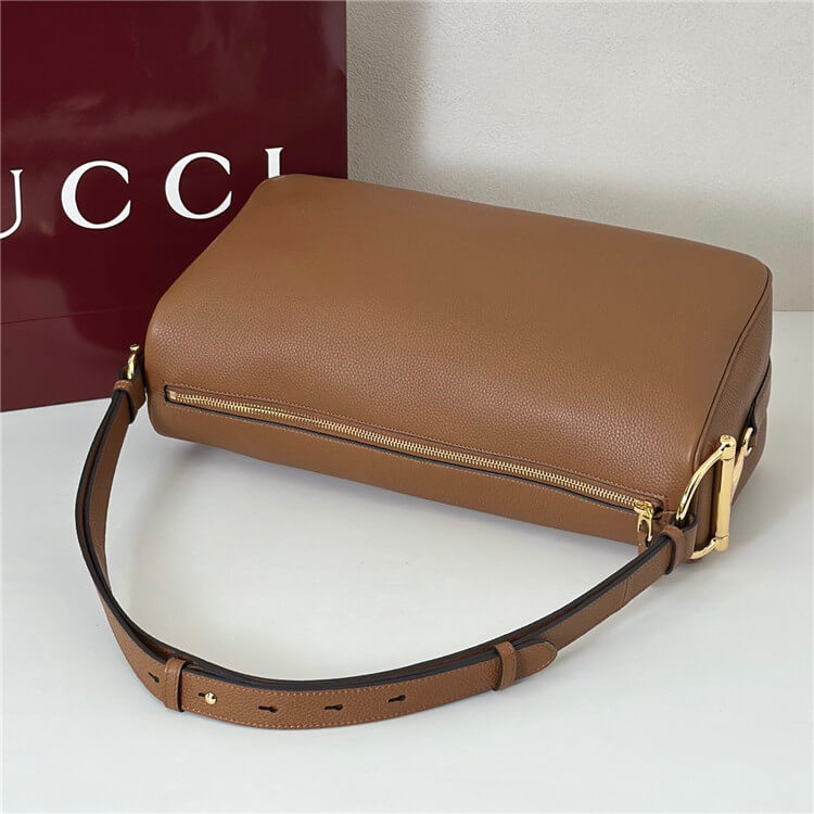 Replica Gucci Half Horsebit Large Shoulder Bag 862530 AAFDM 2718 (6)