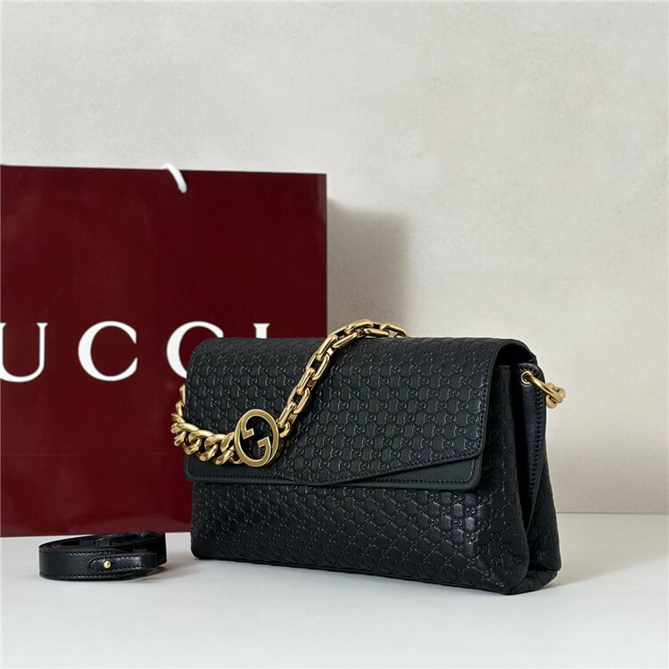 Replica Gucci Medium Shoulder Bag With Chain 857622 AAF1I 1000 (3)