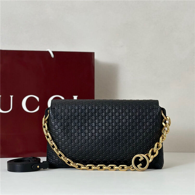 Replica Gucci Medium Shoulder Bag With Chain 857622 AAF1I 1000 (4)
