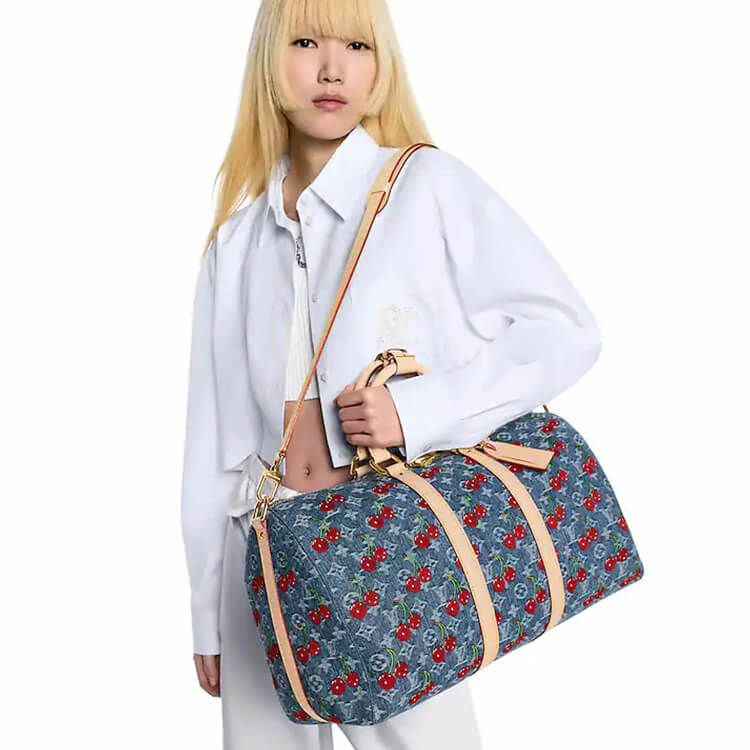 Replica LV x TM Keepall Bandoulière 45 M13875 (7)